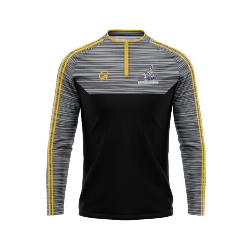 Abbeyfeale RFC grey melange zip top