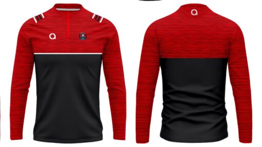Parkville AFC Melange red zip top