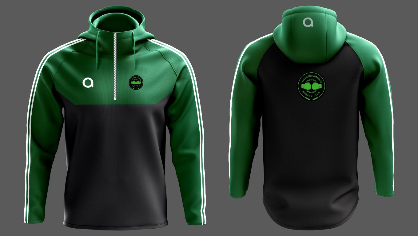 Ballyduff Boxing Club half zip Hoodie