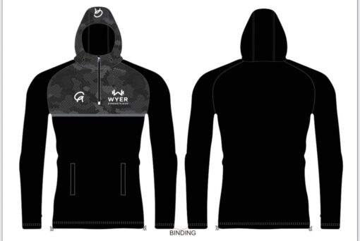 WYER 1/2 ZIP HOODIE CAMO DESIGN