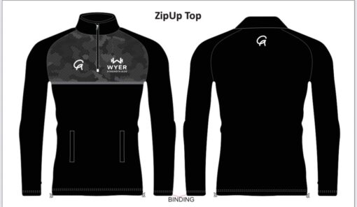 WYER 1/2 ZIP CAMO DESIGN