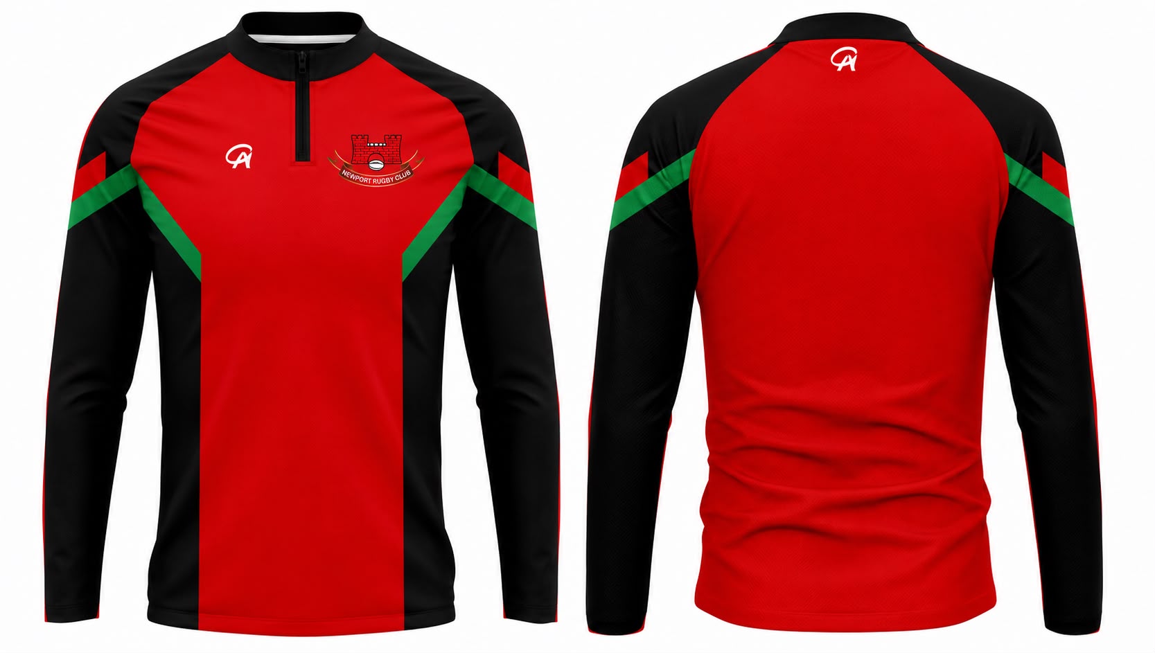 NEWPORT RFC FLEXI 1/4 ZIP TOP