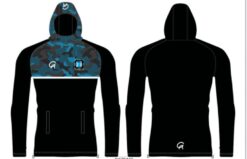 LIFT GYM 1/2 ZIP HOODIE CAMO DESIGN