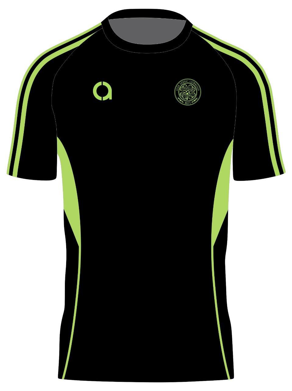 SSL T-SHIRT LIME PIPING