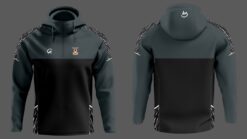 Newcastle West 1/4 Zip hoodie CHARCOAL