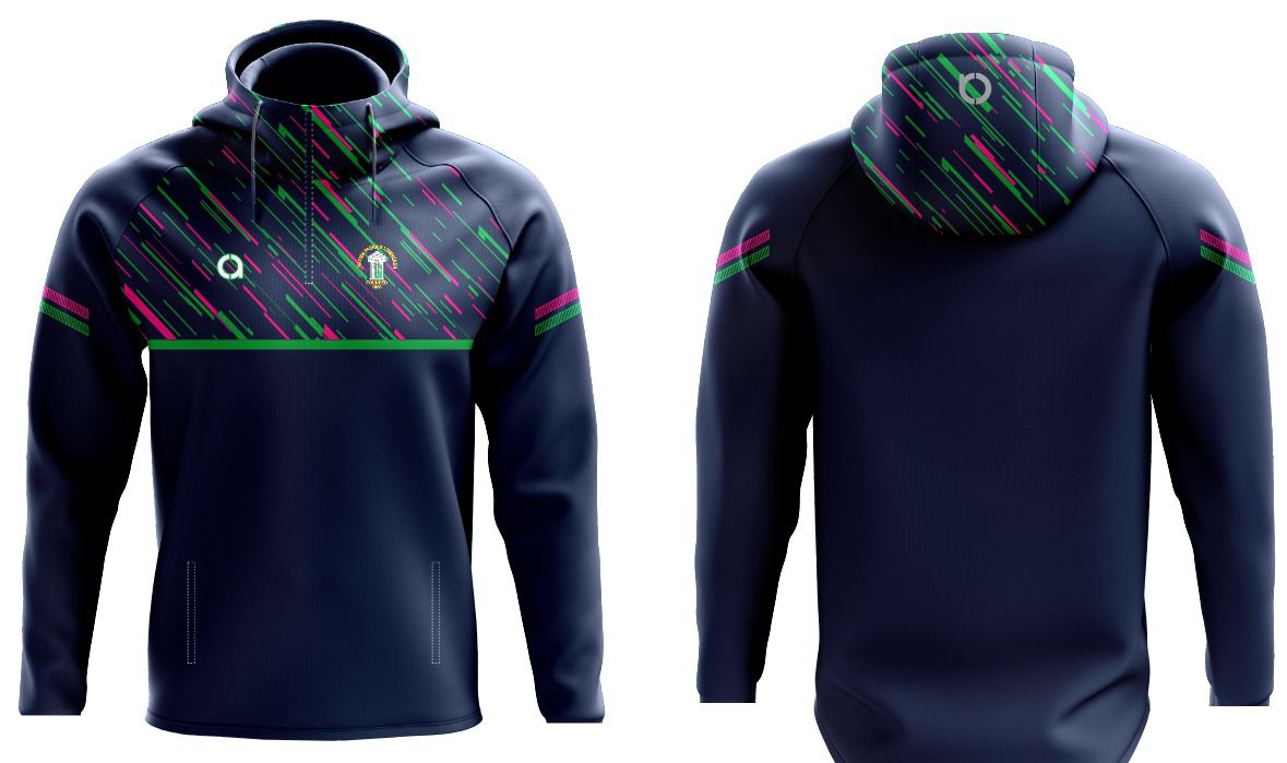 St Patrick's GAA 1/4 Zip SPRAY HOODIE PINK